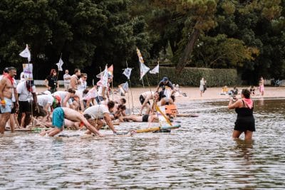 Team building challenge barco loco bateau eau agence erronda